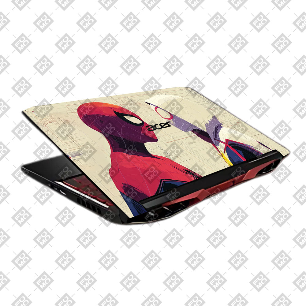 Spider Man X Spider Gwen Acer Nitro 5 AN515 45, 55, 57 Laptop Skin