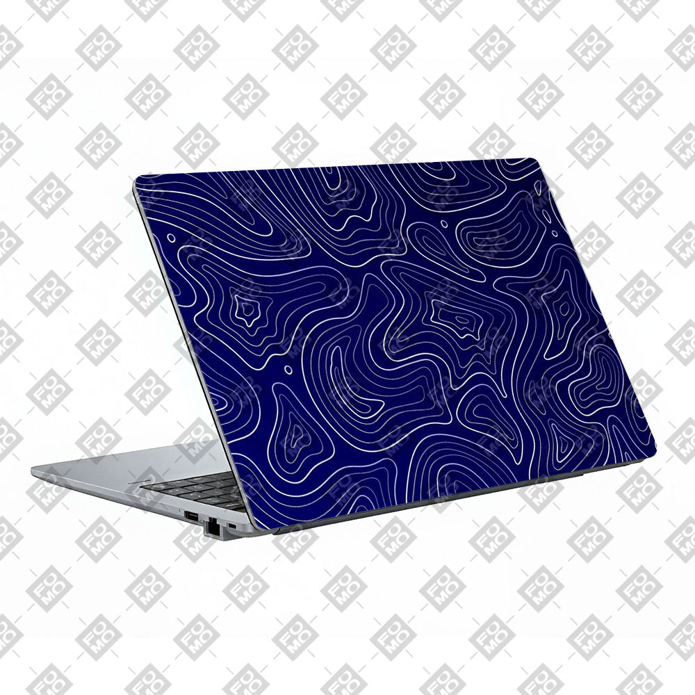 Deep Blue Contour Depths Asus ExpertBook P1503 Laptop Skin