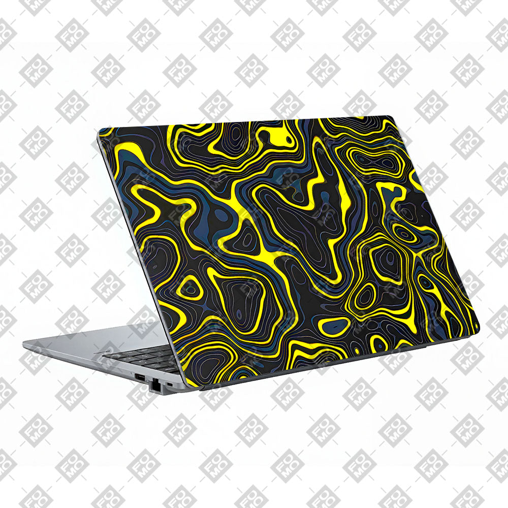 Neon Lava Contours Asus ExpertBook P1503 Laptop Skin