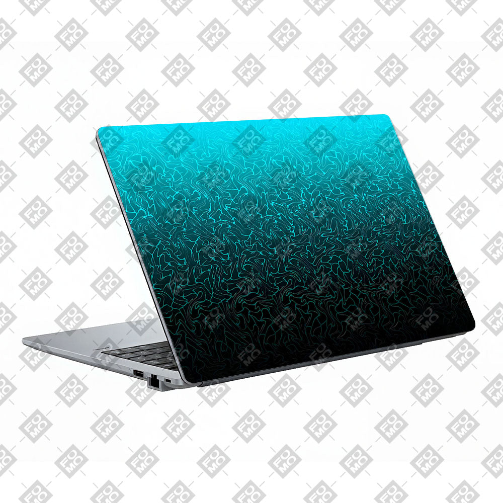 Cyan Blue to Black Asus ExpertBook P1503 Laptop Skin