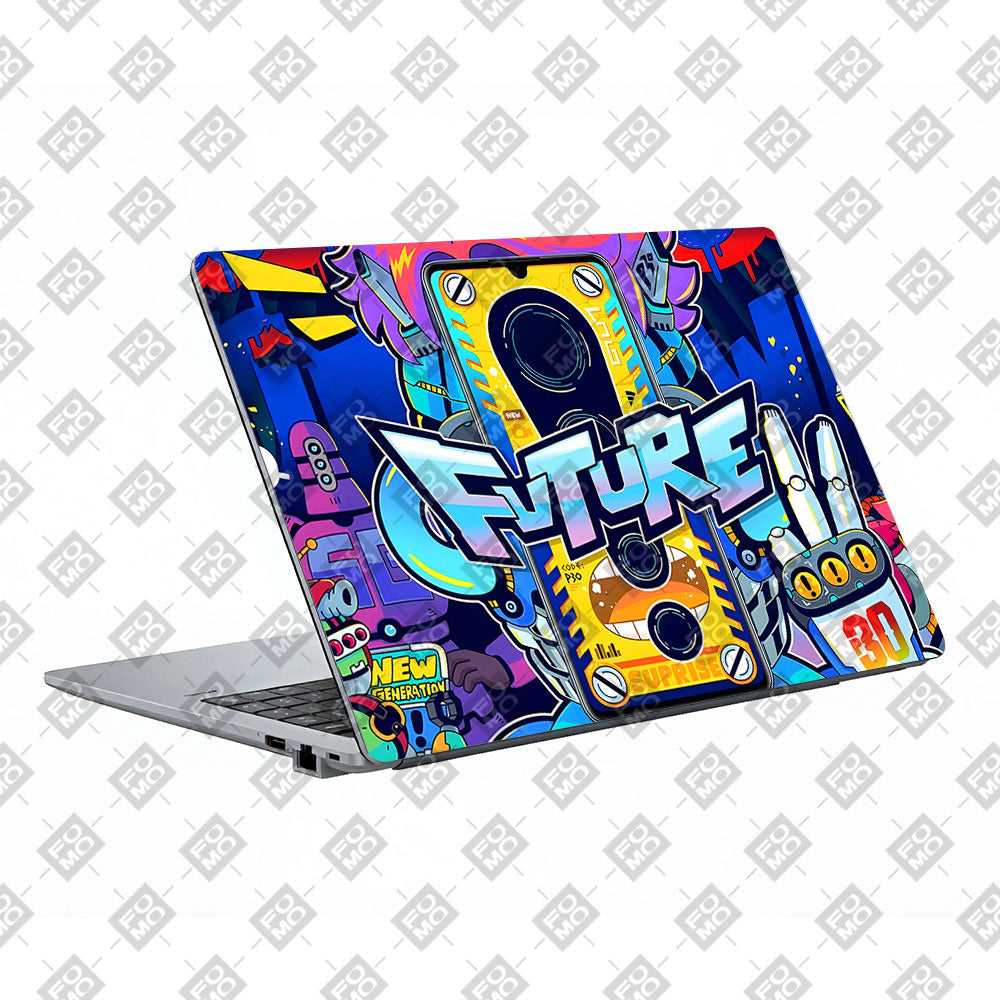 Futuristic Cyberpunk Vision Asus ExpertBook P1503 Laptop Skin