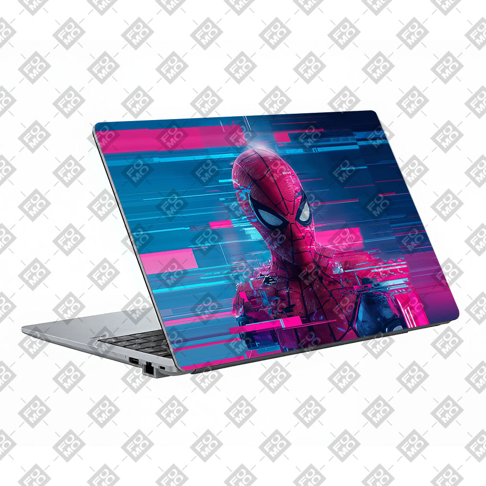Glitch Spider Neon Web Asus ExpertBook P1503 Laptop Skin