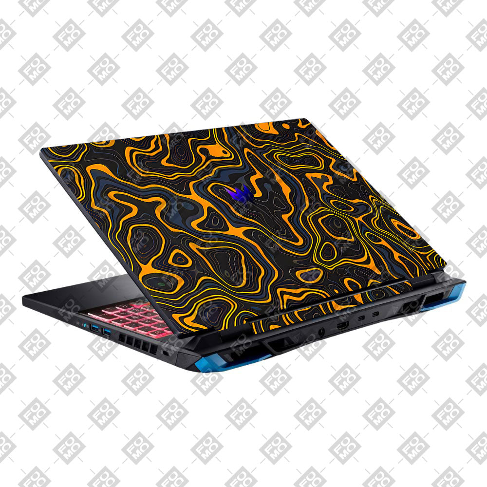 Amber Topographic Waves Acer Predator Helios Neo 16 N22Q22B Laptop Skin
