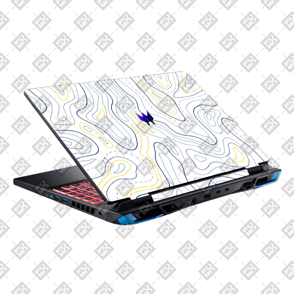 Minimalist Colorful Contours Acer Predator Helios Neo 16 N22Q22B Laptop Skin