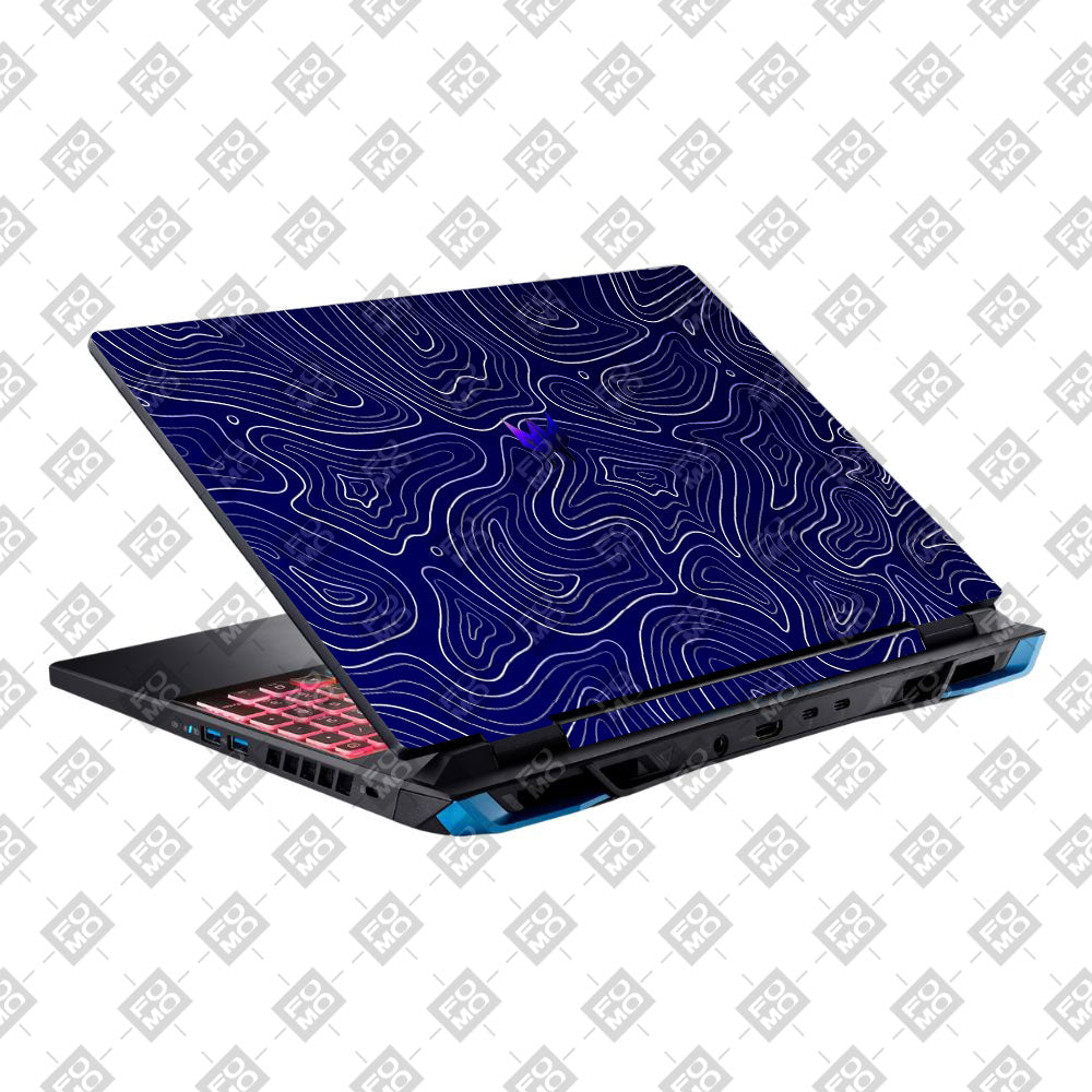 Deep Blue Contour Depths Acer Predator Helios Neo 16 N22Q22B Laptop Skin