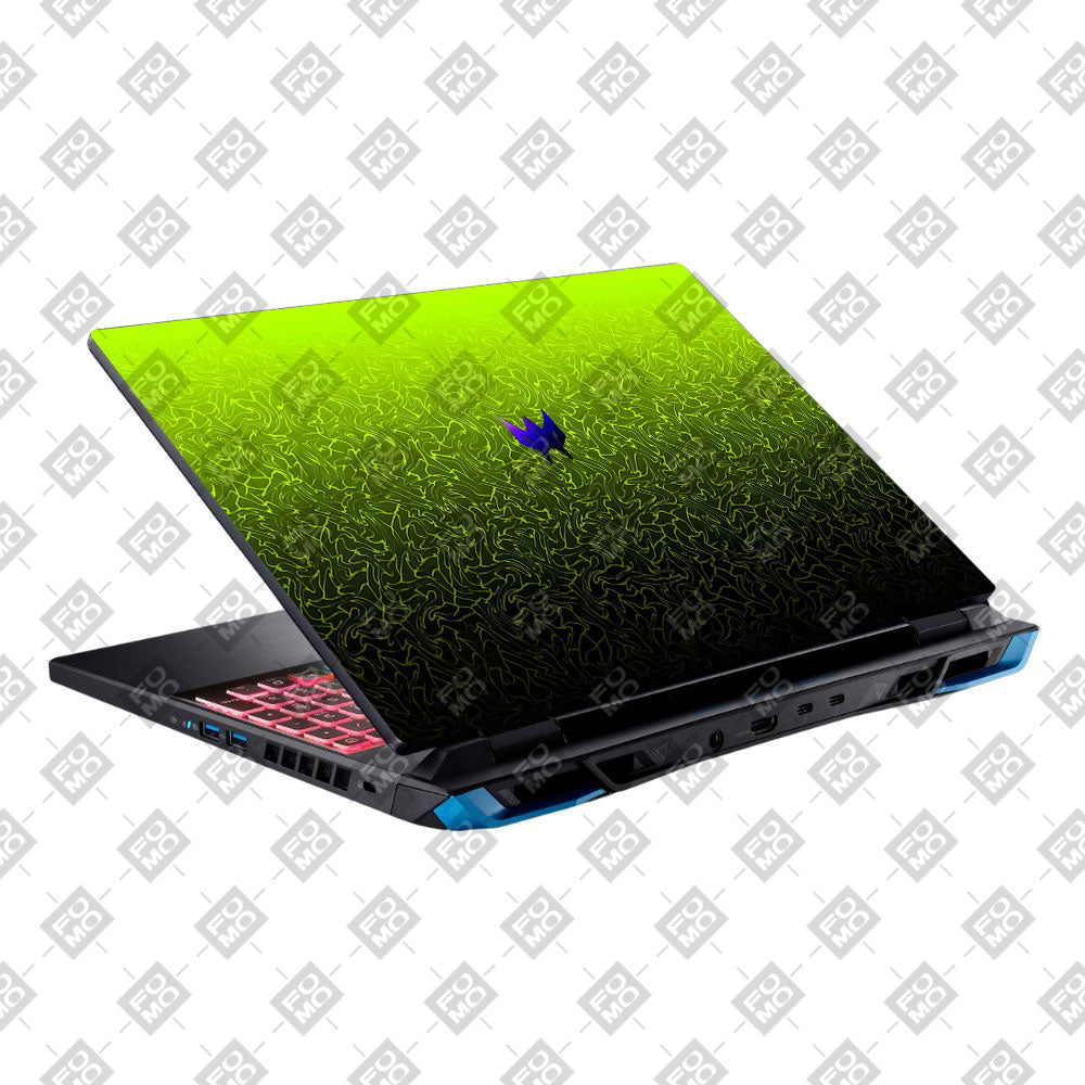 Lime Yellow to Black Gradient Acer Predator Helios Neo 16 N22Q22B Laptop Skin