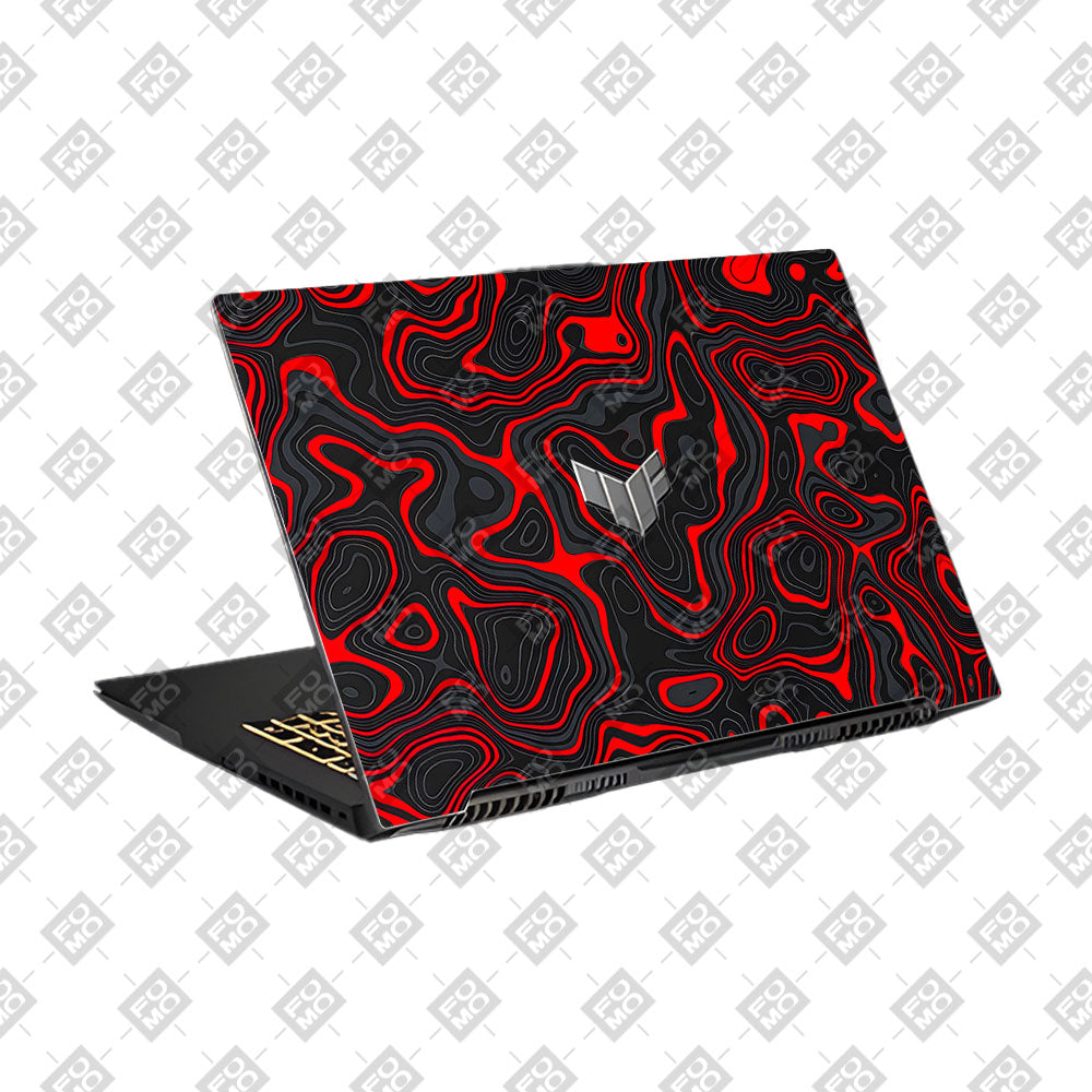 Crimson Waves Asus TUF Gaming F17 FX707Z Laptop Skin