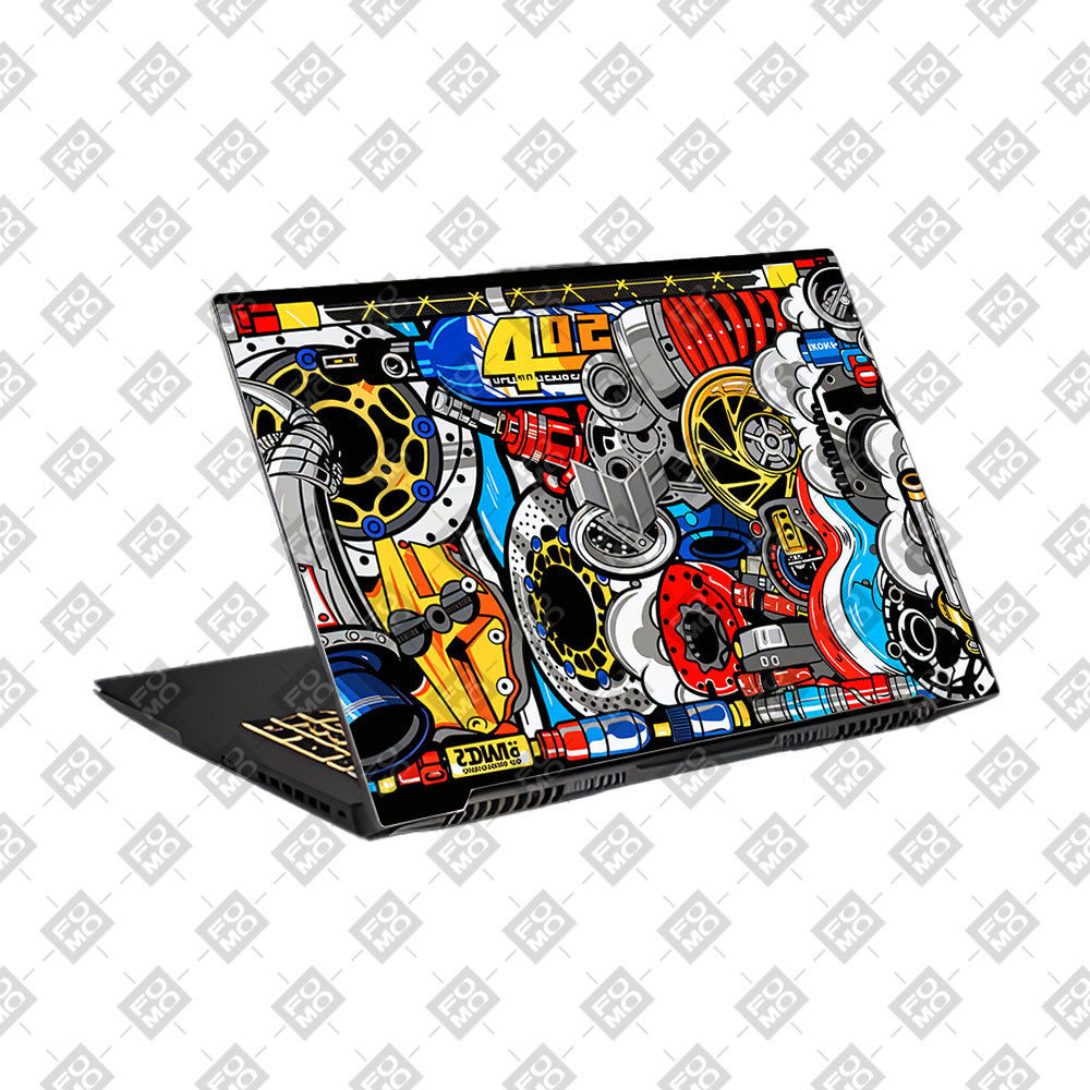 Mechanical Chaos Asus TUF Gaming F17 FX707Z Laptop Skin