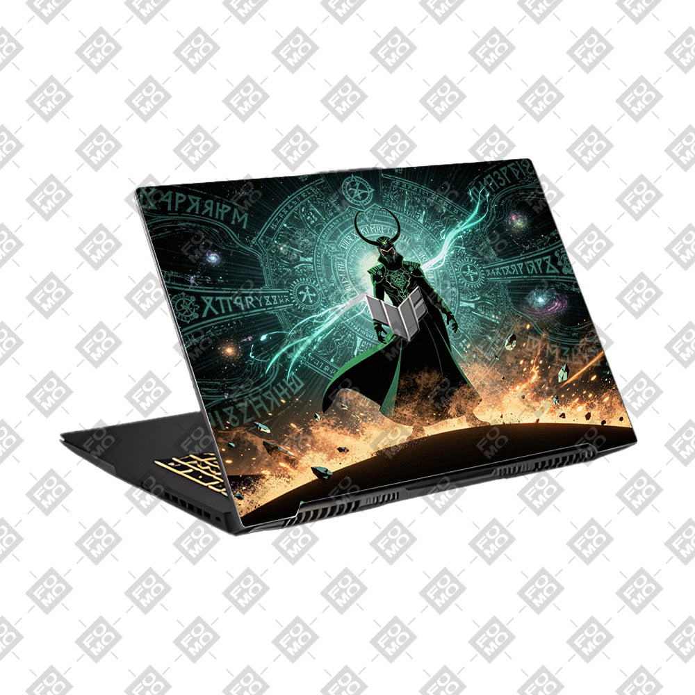Loki God of Mischief Neon Asus TUF Gaming F17 FX707Z Laptop Skin