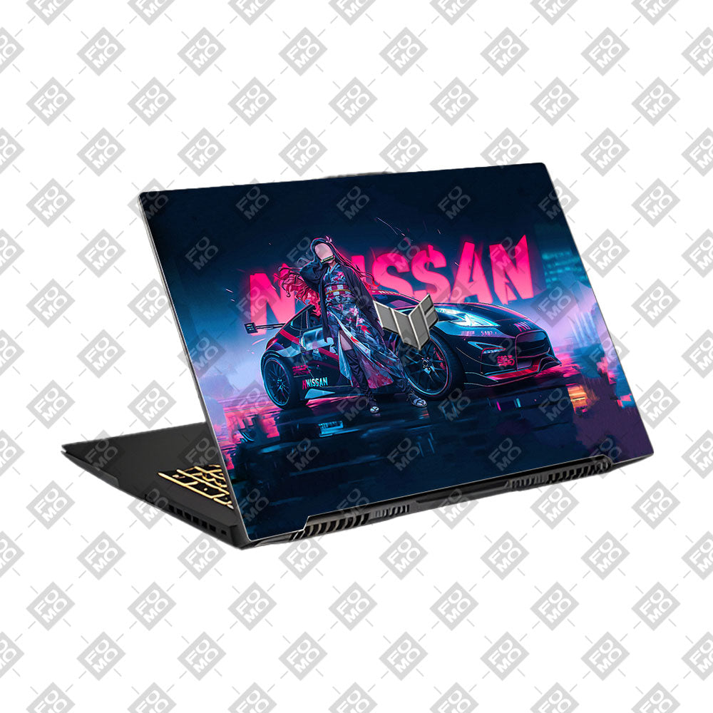 Neon Bloom Nezuko Racer Asus TUF Gaming F17 FX707Z Laptop Skin