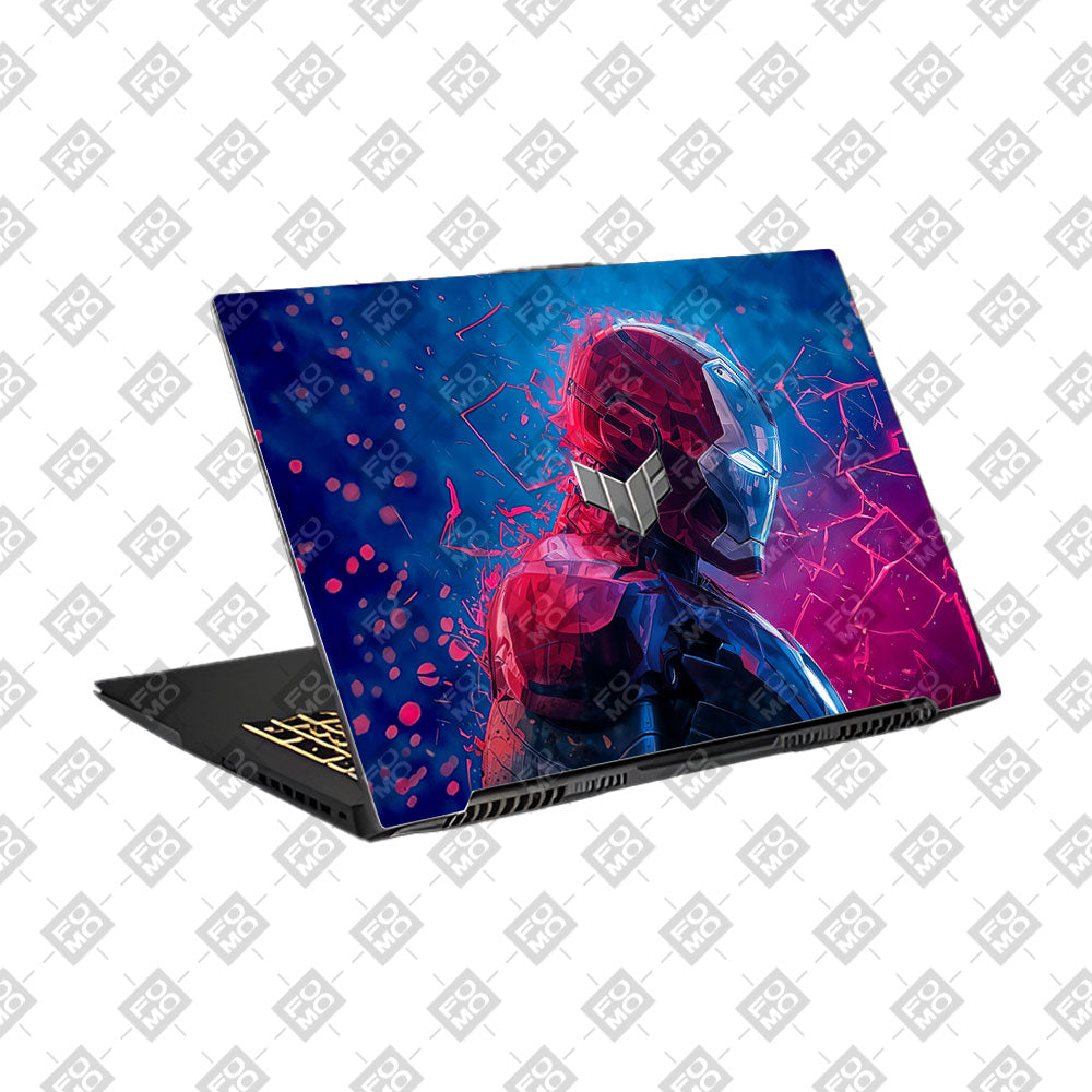 Neon Armored Hero Asus TUF Gaming F17 FX707Z Laptop Skin