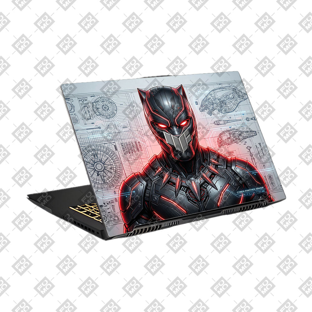 Black Panther Vibranium Tech Asus TUF Gaming F17 FX707Z Laptop Skin