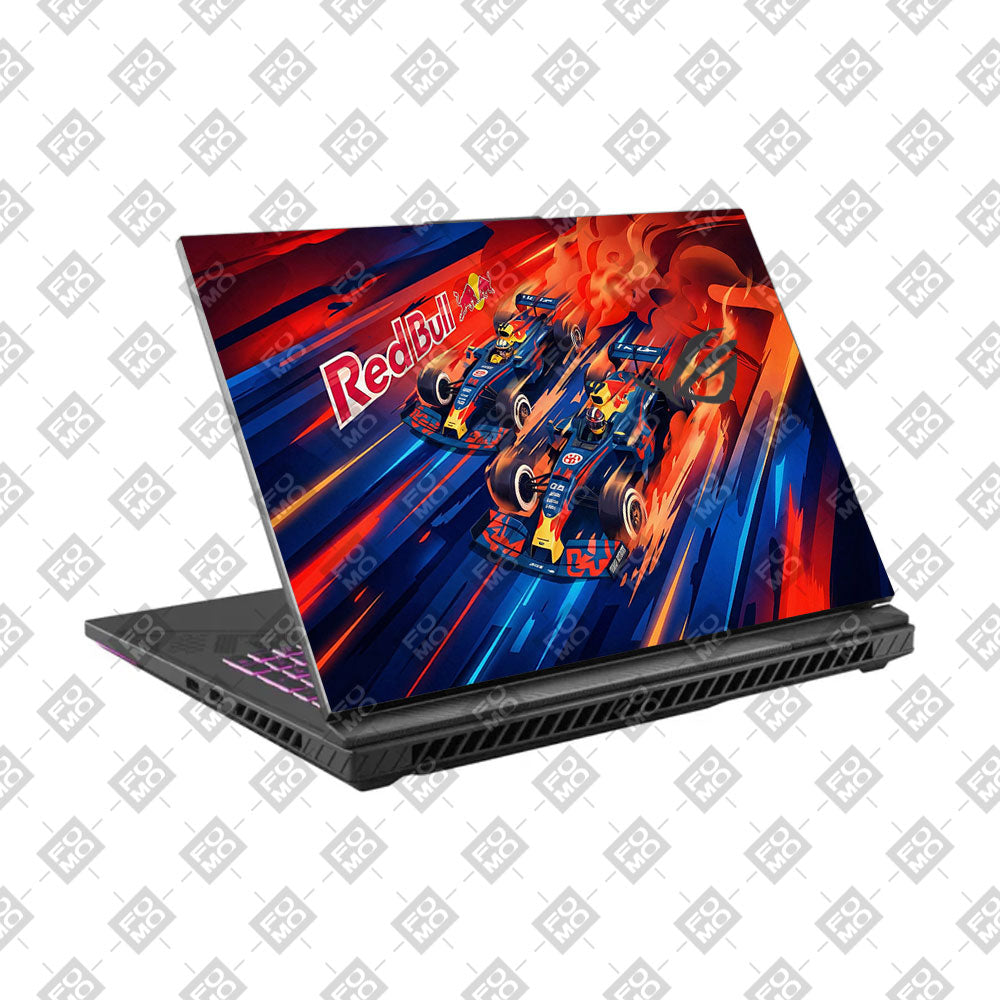 Red Bull Racing in Action Asus ROG Strix G16 G614J Laptop Skin