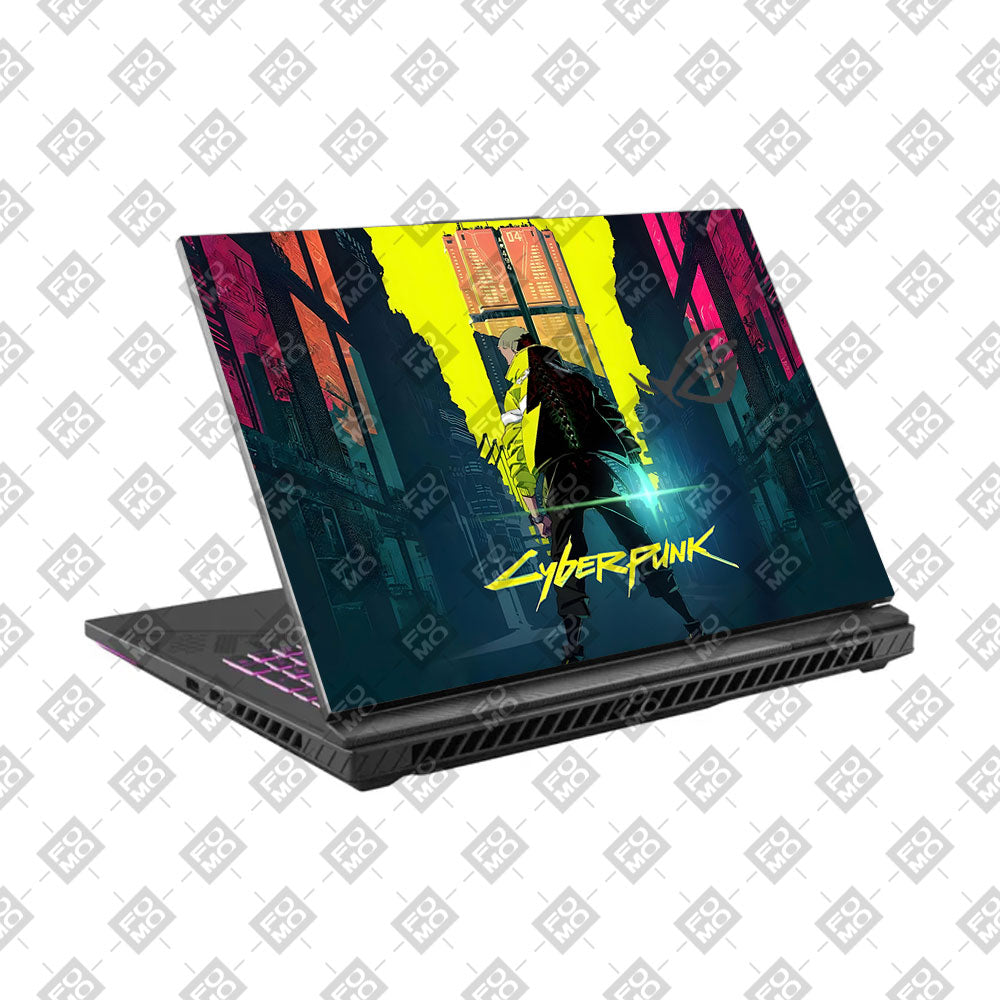 Cyberpunk Uprising Asus ROG Strix G16 G614J Laptop Skin