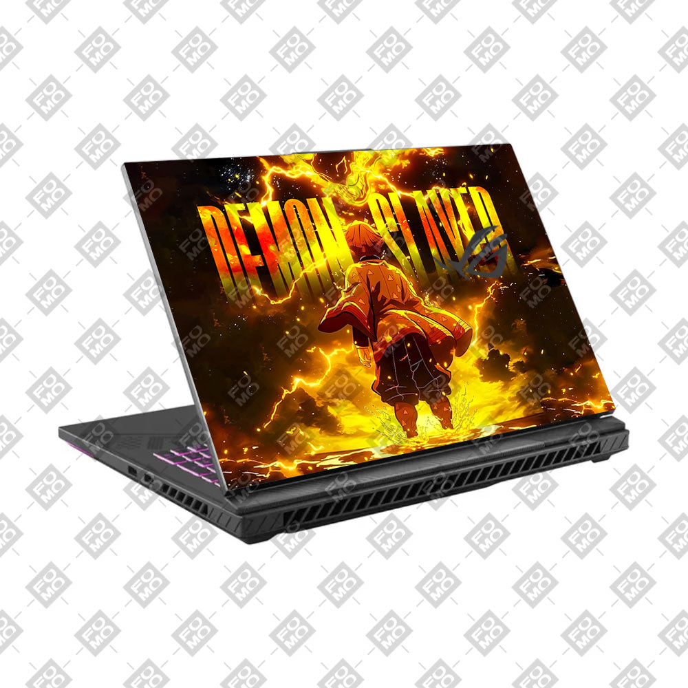Zenitsu Lightning Strike Asus ROG Strix G16 G614J Laptop Skin
