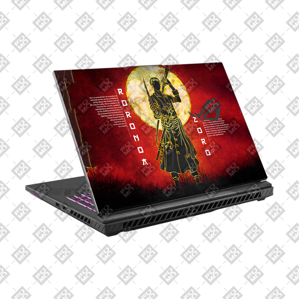 Zoro Under Golden Moon Asus ROG Strix G16 G614J Laptop Skin