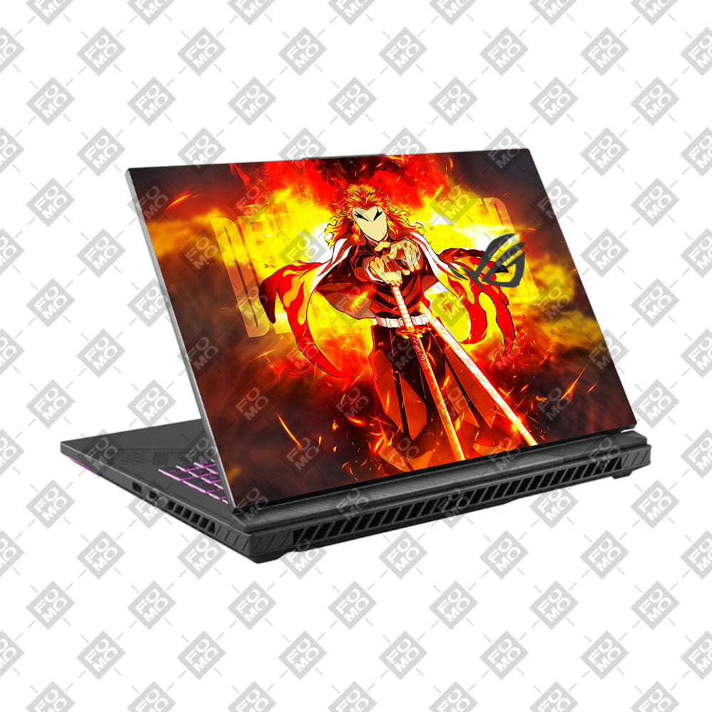 Anime Flame Swordsman Asus ROG Strix G16 G614J Laptop Skin