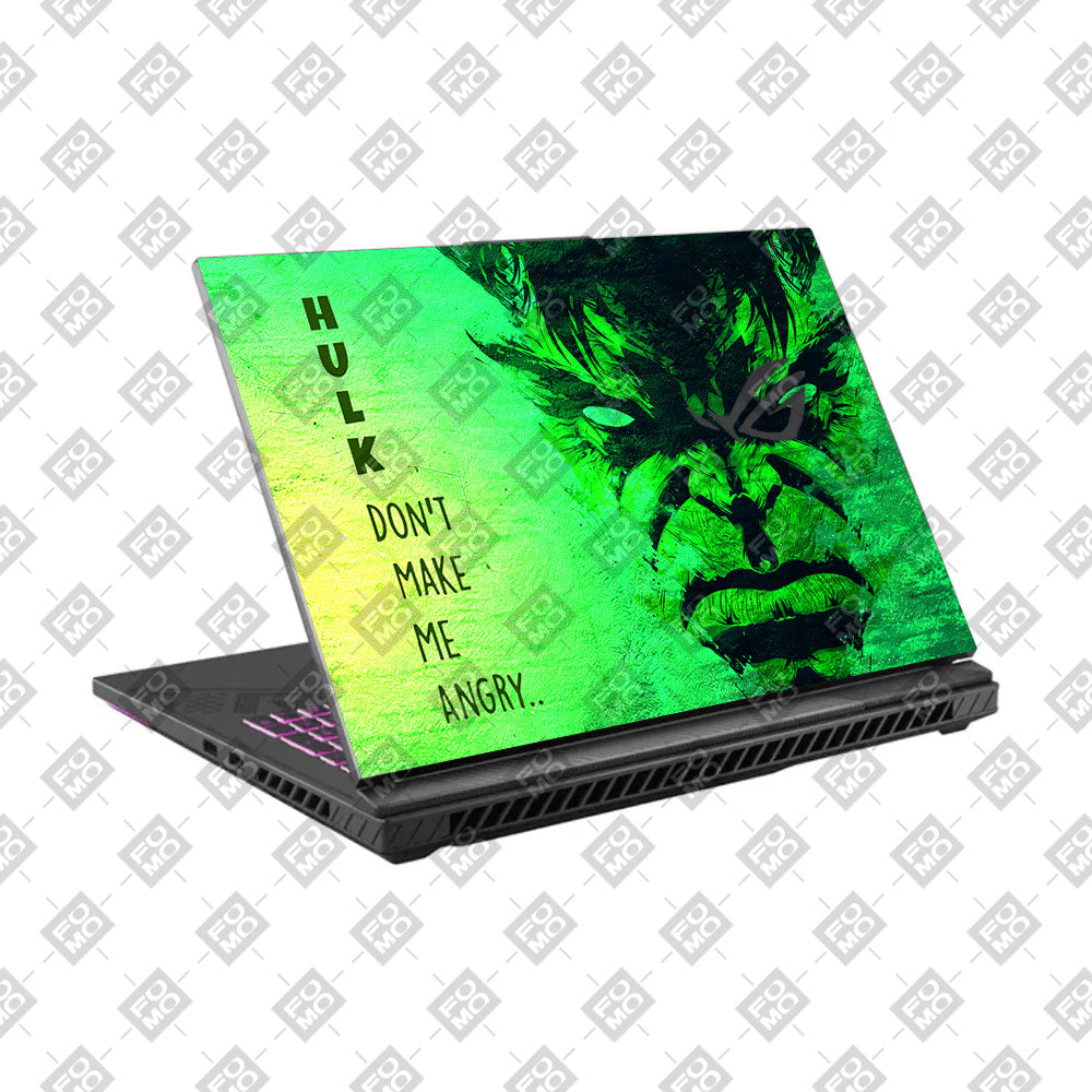 Hulk Don't Make Me Angry Asus ROG Strix G16 G614J Laptop Skin