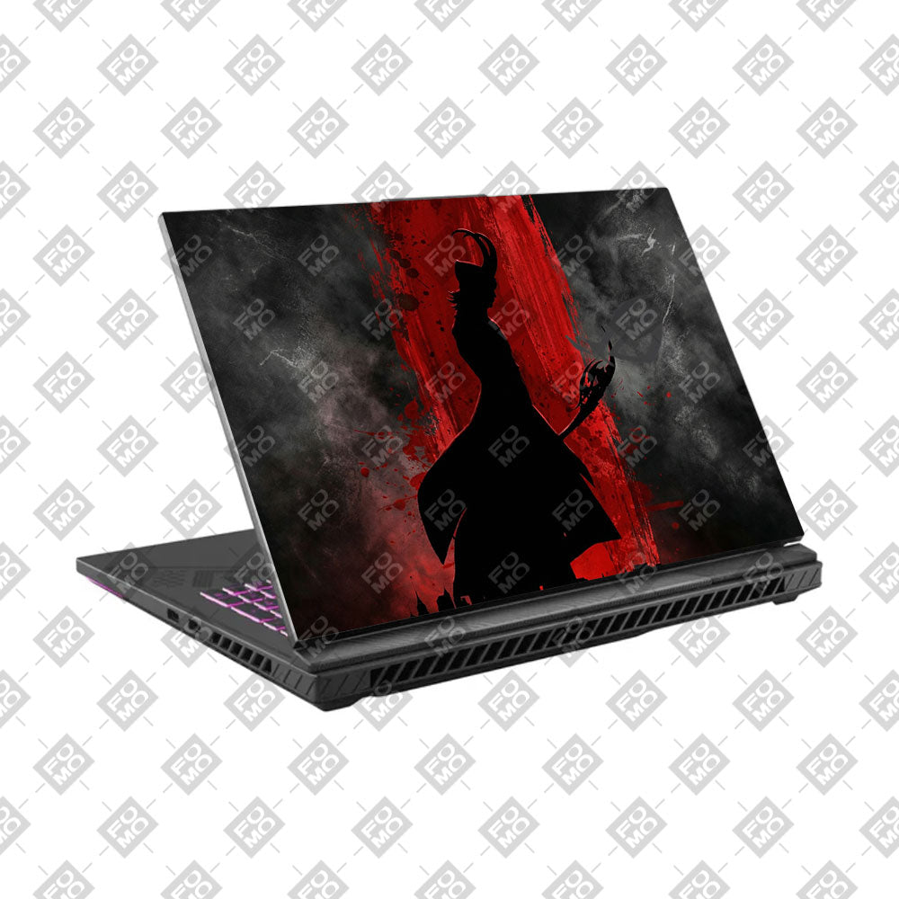 Loki Silhouette Red Strike Asus ROG Strix G16 G614J Laptop Skin