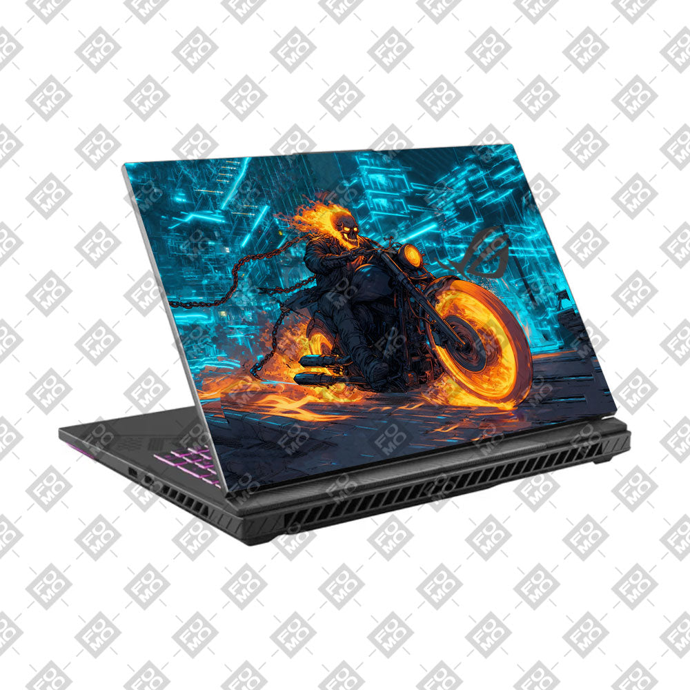 Hellfire Rider Asus ROG Strix G16 G614J Laptop Skin