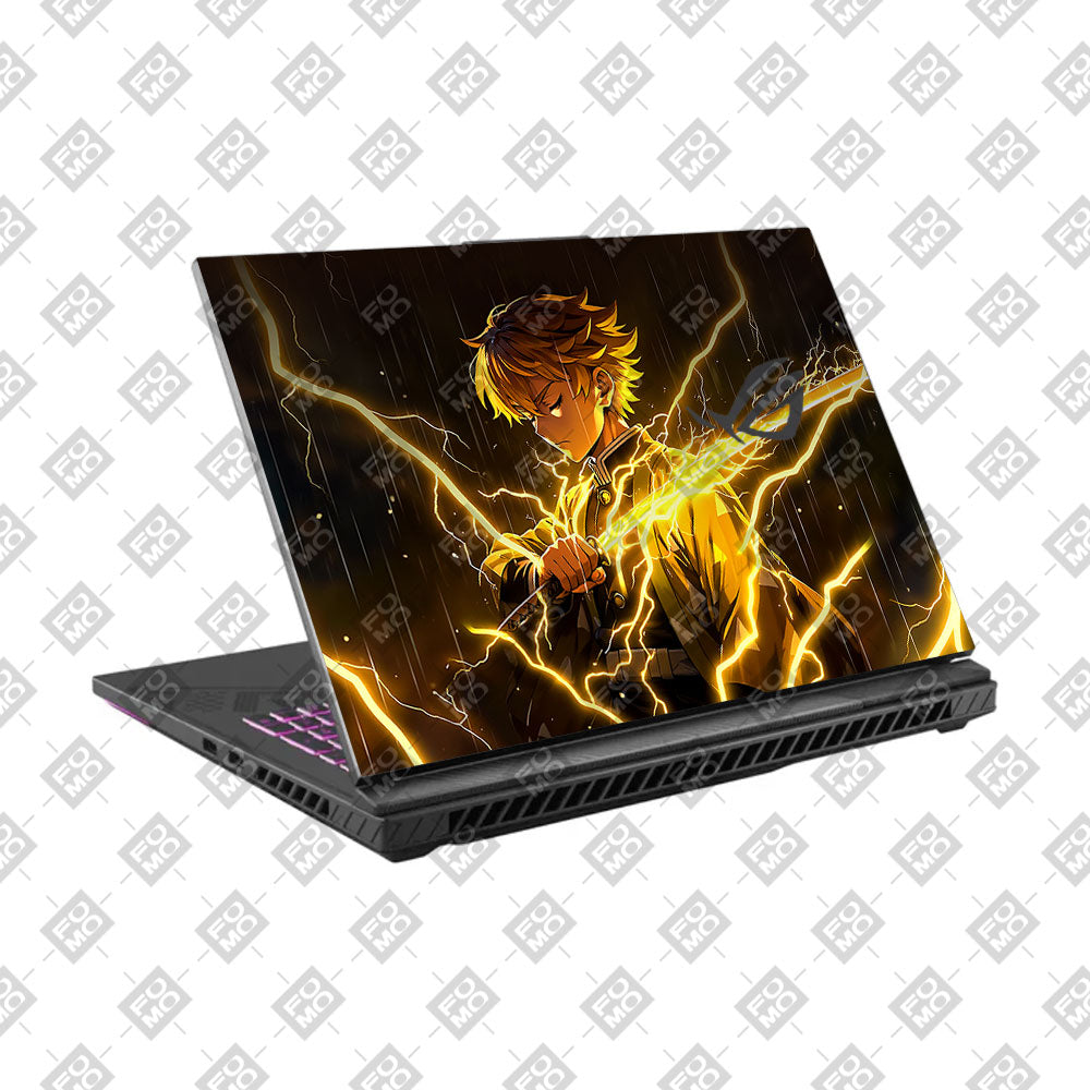 Thunder Soul Lightning Zenitsu Asus ROG Strix G16 G614J Laptop Skin