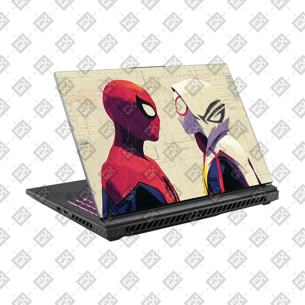Spider Man X Spider Gwen Asus ROG Strix G16 G614J Laptop Skin