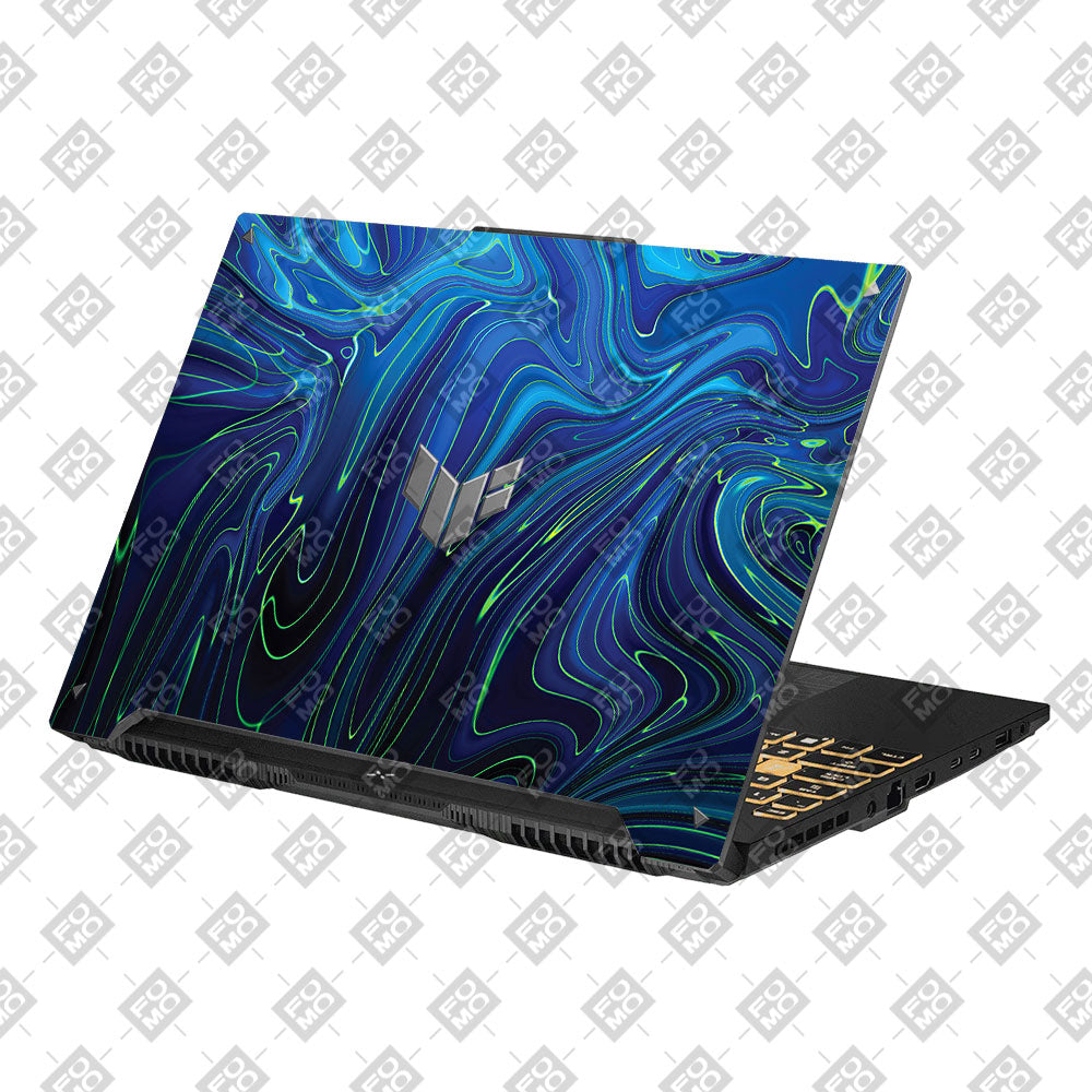 Cobalt Liquid Design Asus Gaming V16 V3607 Laptop Skin