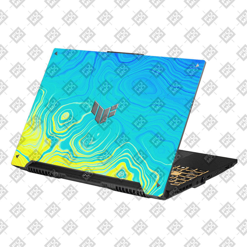 Ocean Gradient Waves Asus Gaming V16 V3607 Laptop Skin