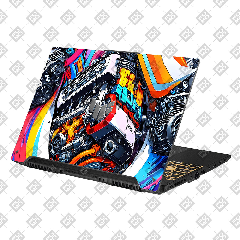 Power in Motion Asus TUF Gaming F16 and TUF Gaming A16 Laptop Skin
