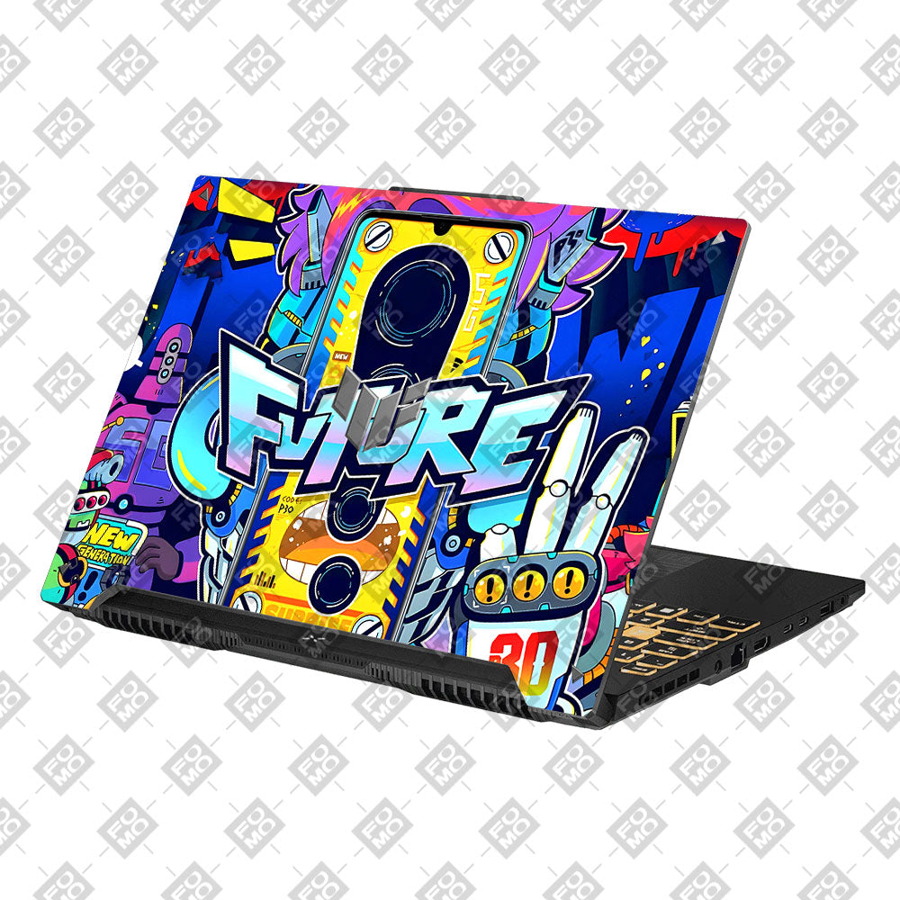 Futuristic Cyberpunk Vision Asus TUF Gaming F16 and TUF Gaming A16 Laptop Skin