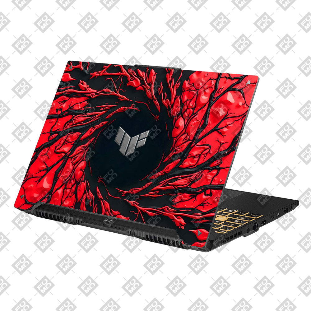 Spiderman Web Red Asus TUF Gaming F16 and TUF Gaming A16 Laptop Skin
