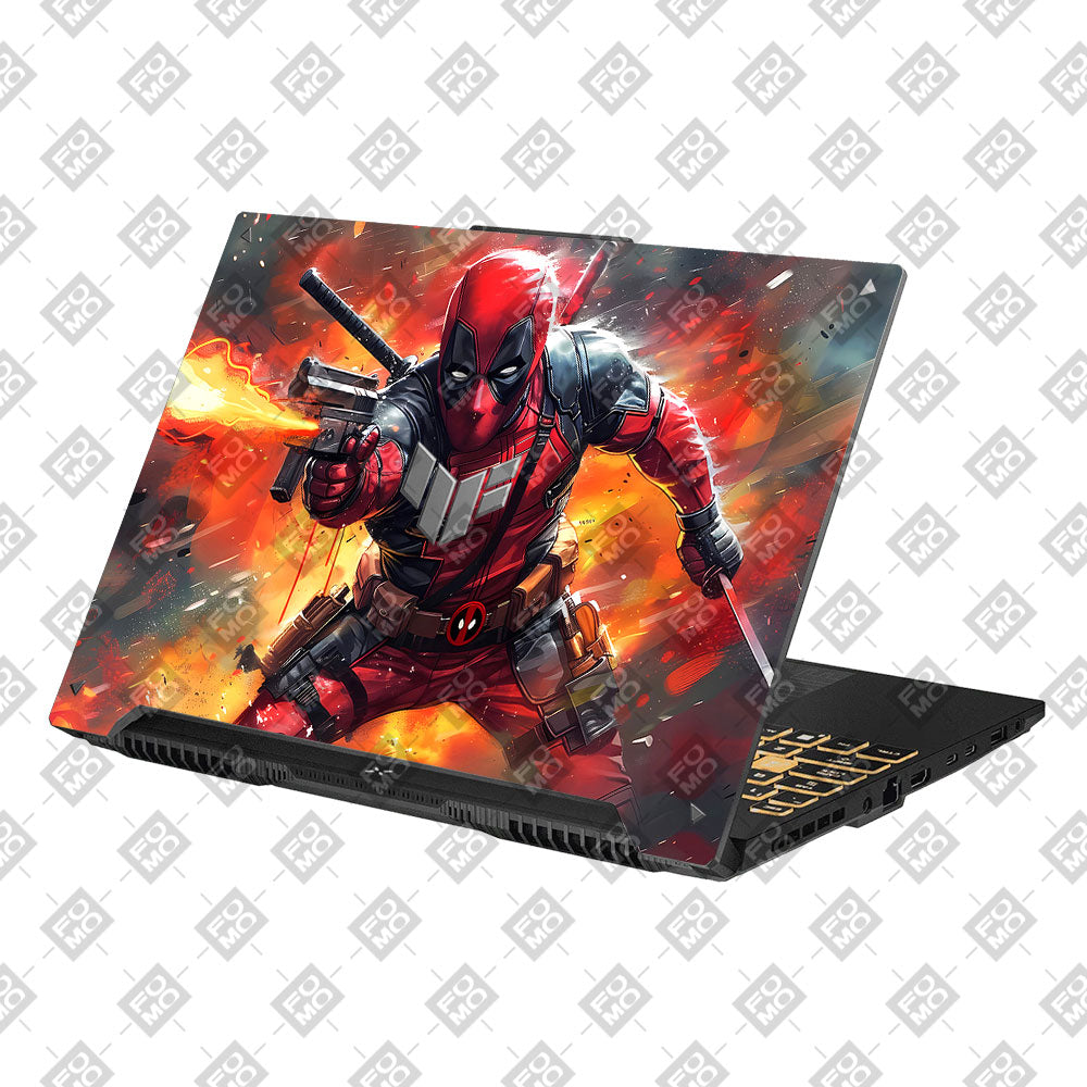 Red Comic Antihero Asus TUF Gaming F16 and TUF Gaming A16 Laptop Skin