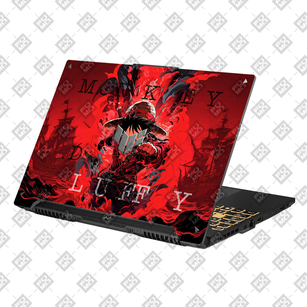 Red King Luffy Asus TUF Gaming F16 and TUF Gaming A16 Laptop Skin