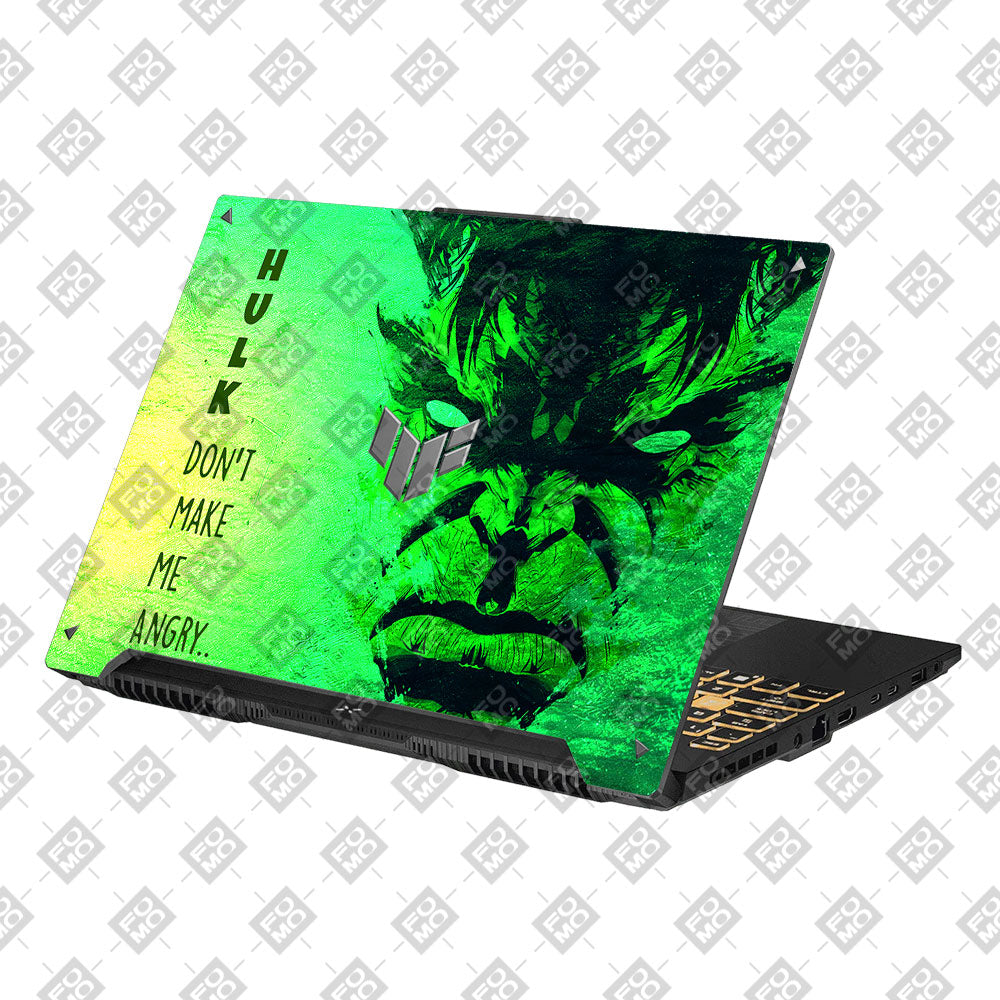 Green Comic Titan Asus Gaming V16 V3607 Laptop Skin