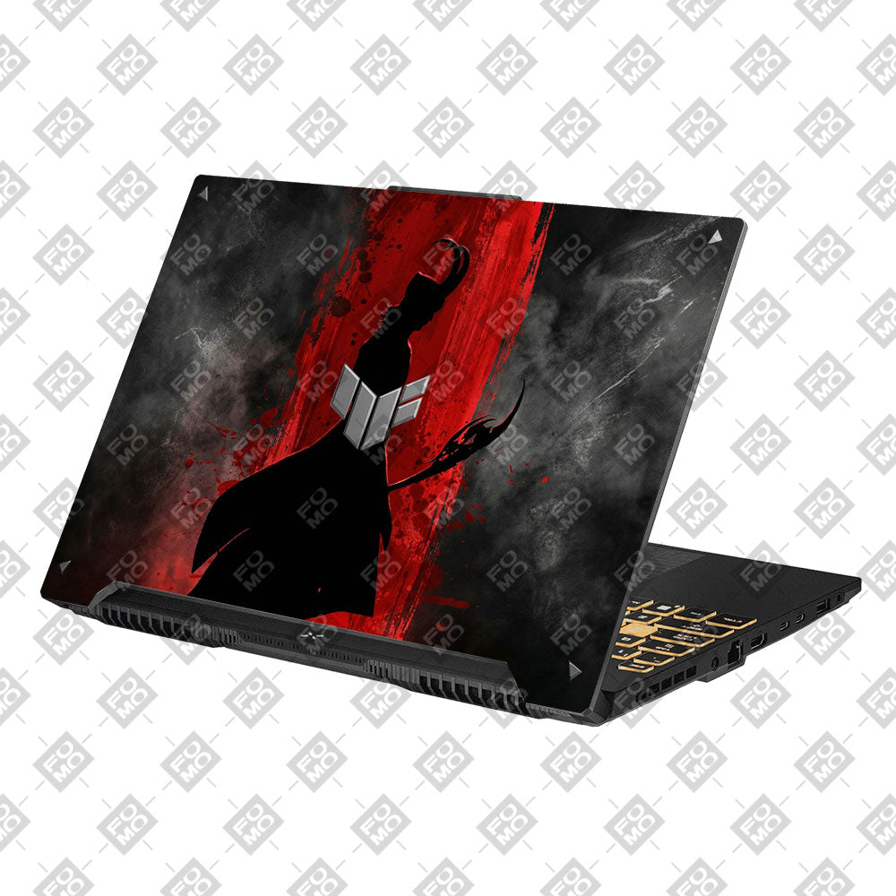 Red Villain Silhouette Asus Gaming V16 V3607 Laptop Skin