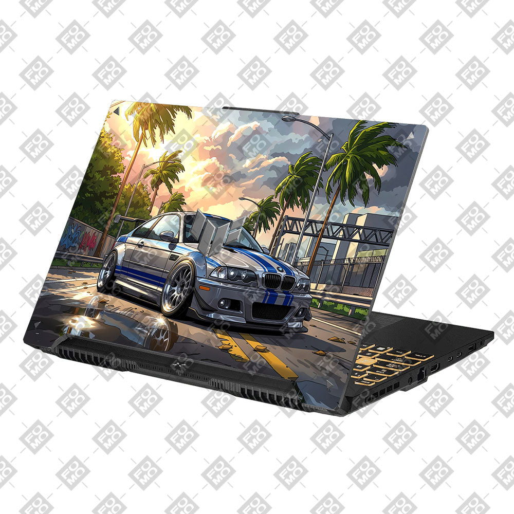 Street Icon BMW E46 Drift Legend Asus Gaming V16 V3607 Laptop Skin