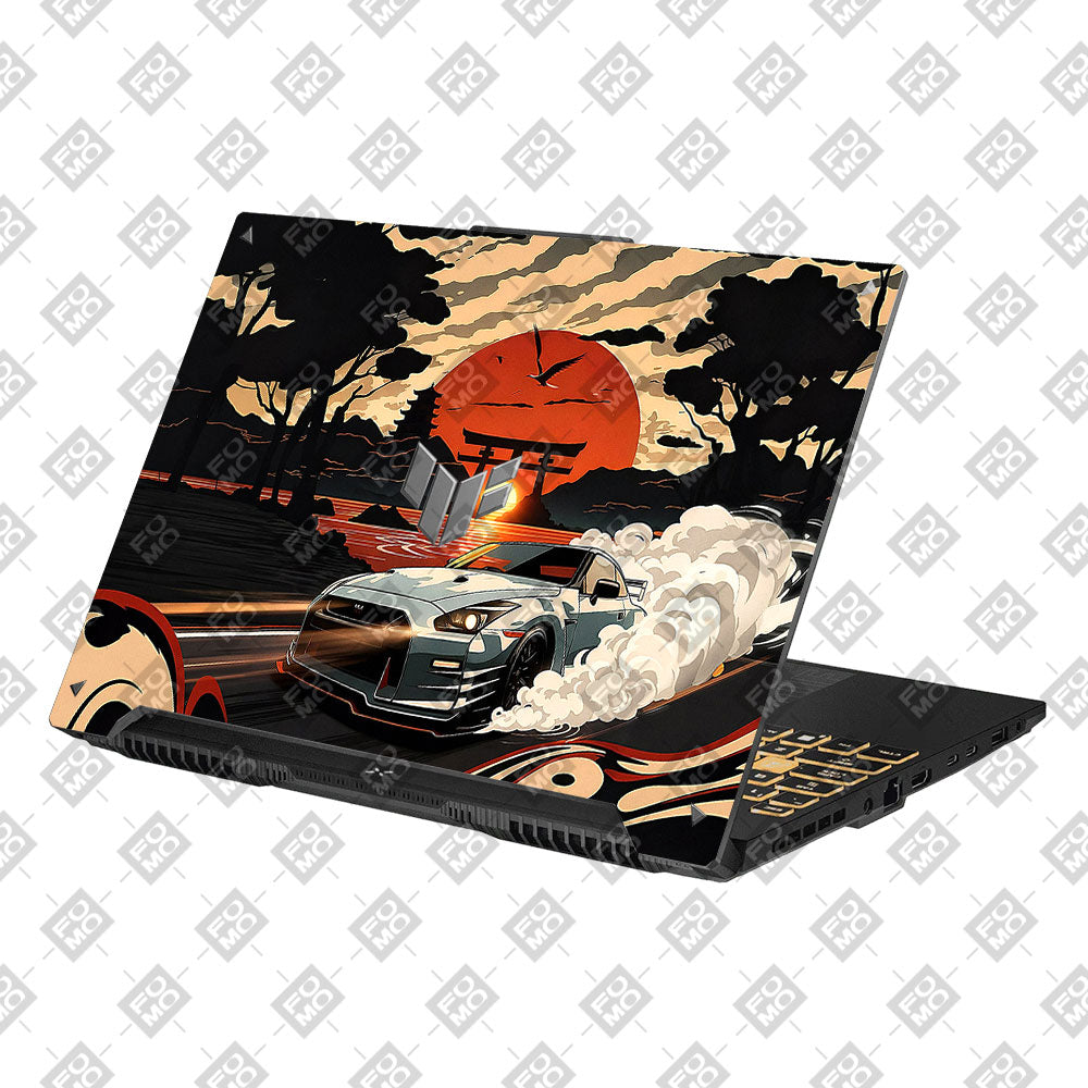 Samurai Rising Sun GTR Asus Gaming V16 V3607 Laptop Skin