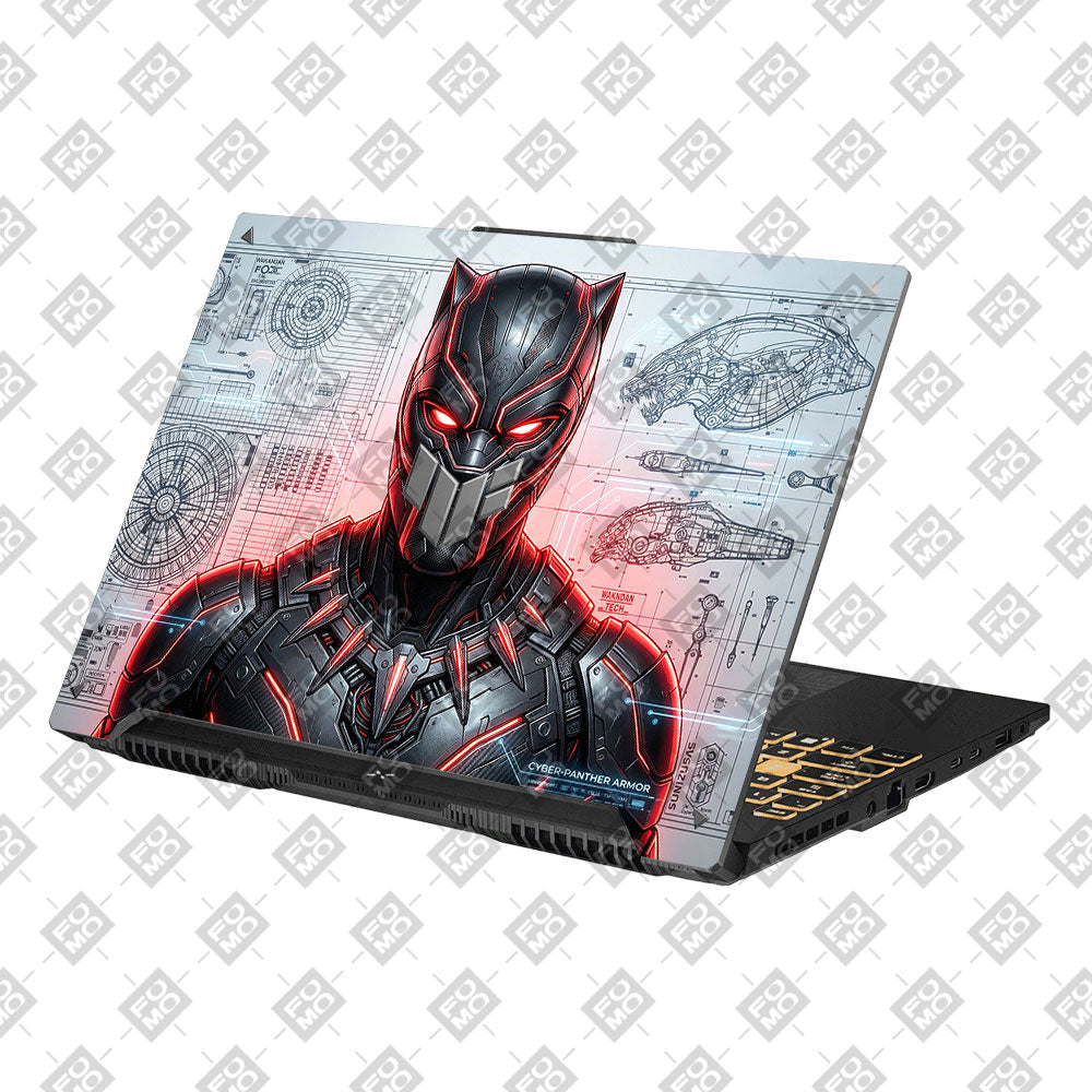 Black Panther Vibranium Tech Asus TUF Gaming F16 and TUF Gaming A16 Laptop Skin