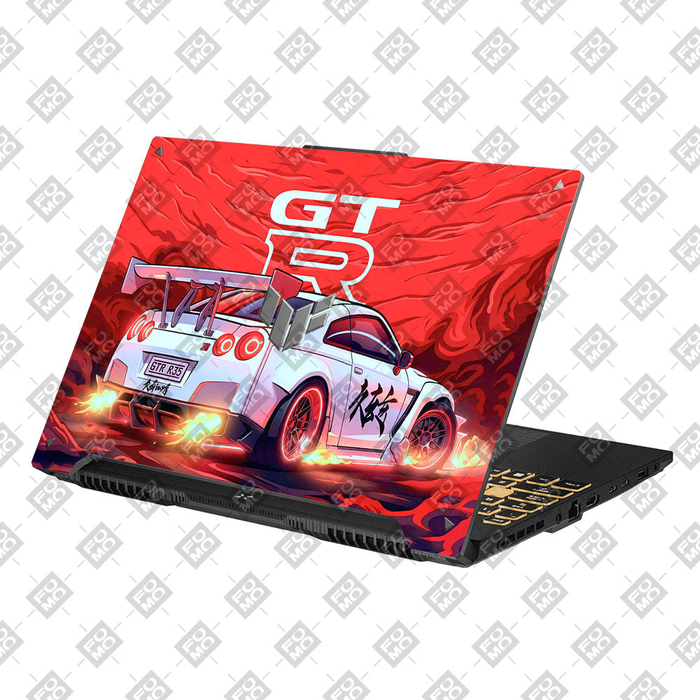 Nissan GTR Turbo Performance Edition Asus TUF Gaming F16 and TUF Gaming A16 Laptop Skin