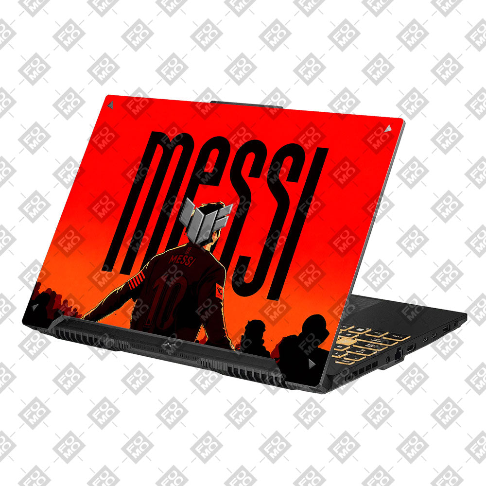 Messi Red Aura Asus Gaming V16 V3607 Laptop Skin