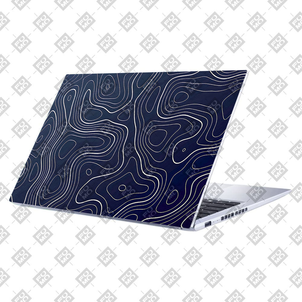 Fluid Lines Design Asus Vivobook 15 X1502VA Laptop Skin