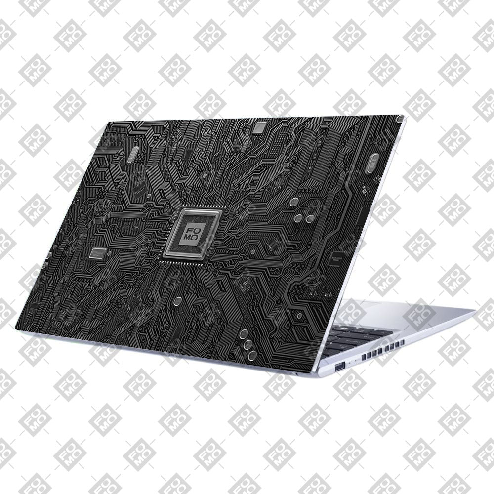 FOMO Circuit Dark Mode Asus Vivobook 15 X1502VA Laptop Skin
