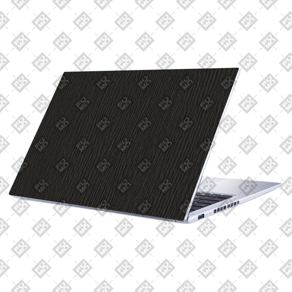 Textured Black Wood Asus Vivobook 15 X1502VA Laptop Skin