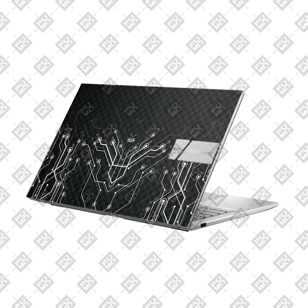 Black Digital Circuit Asus VivoBook 15 X1504VA Laptop Skin