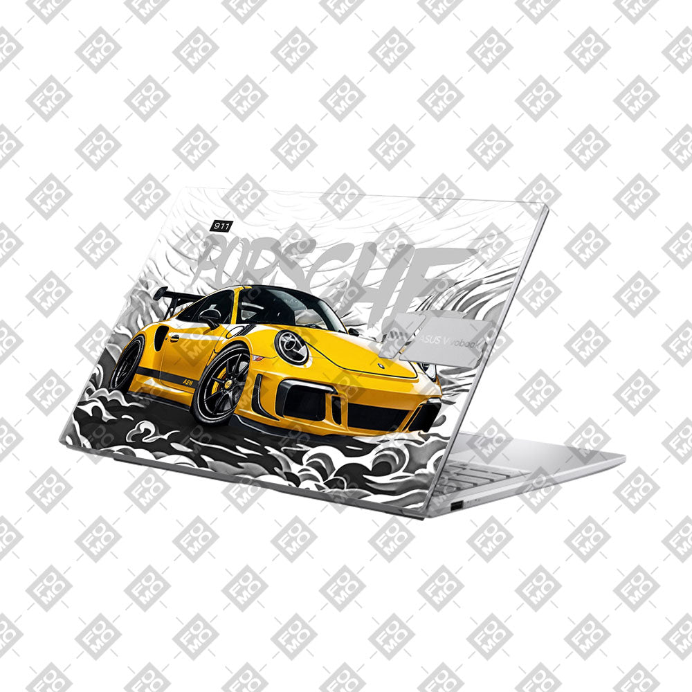 Porsche 911 Yellow Blaze Asus VivoBook 15 X1504VA Laptop Skin