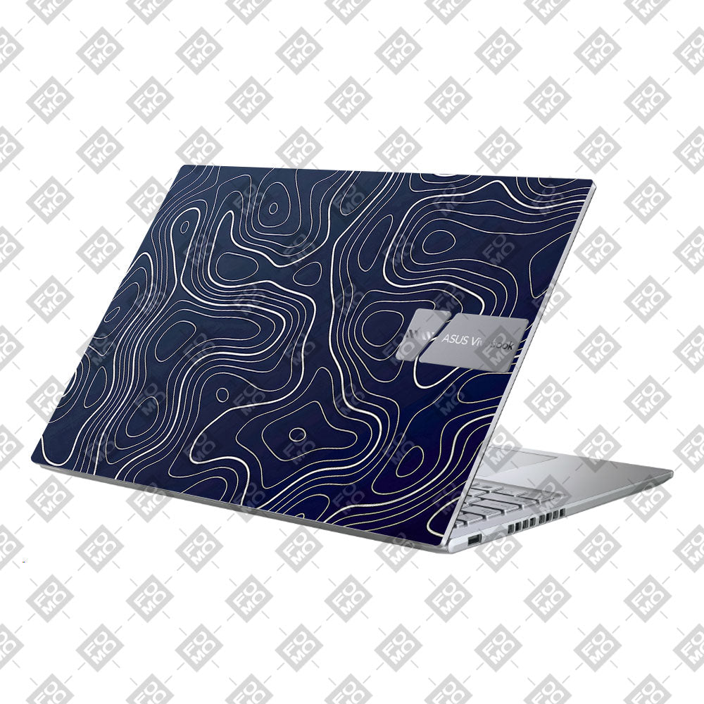 Fluid Lines Design Asus Vivobook 16 X1605V Laptop Skin