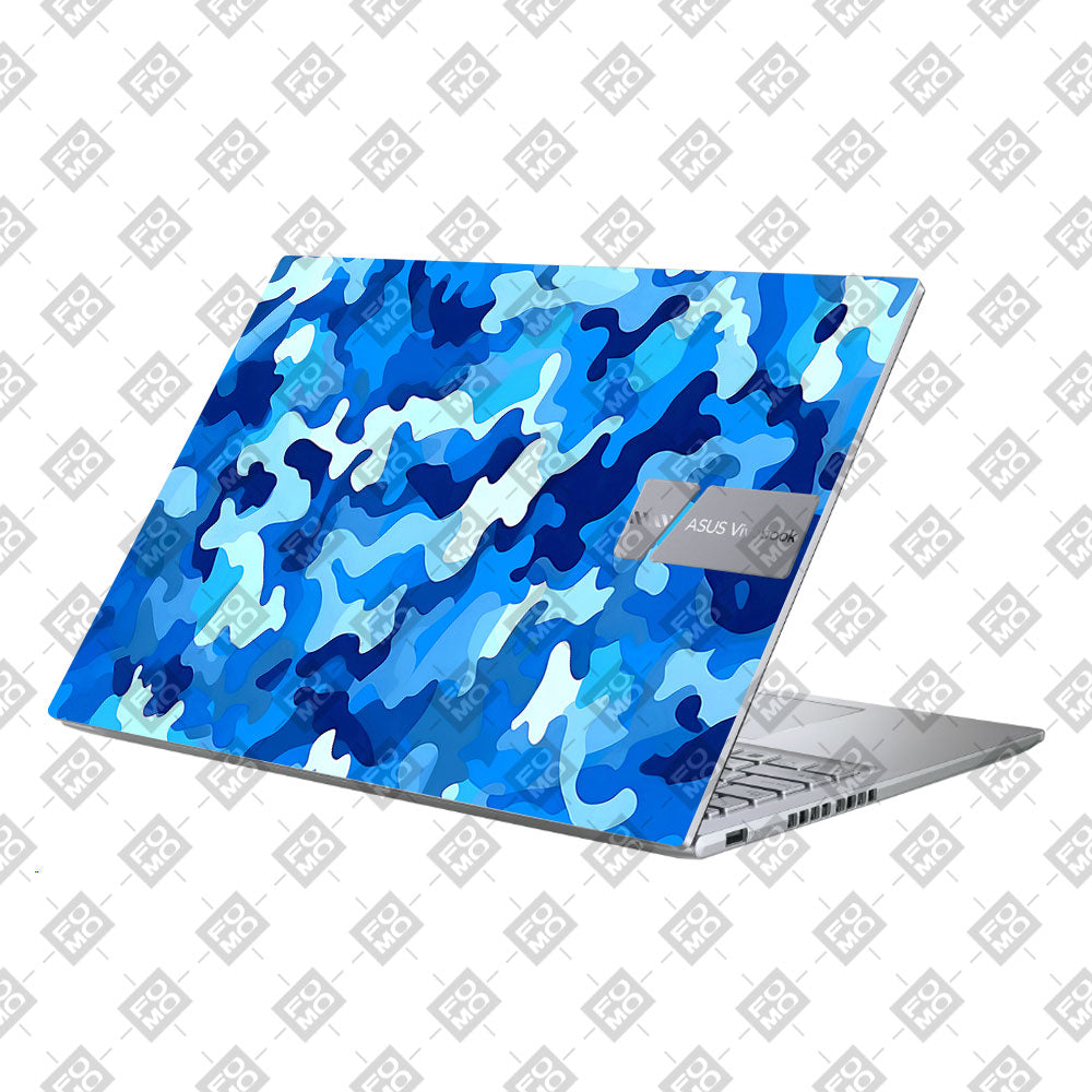 Arctic Blue Camo Pattern Asus Vivobook 16 X1605V Laptop Skin