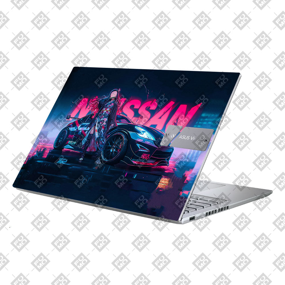 Neon Bloom Nezuko Racer Asus Vivobook 16 X1605V Laptop Skin