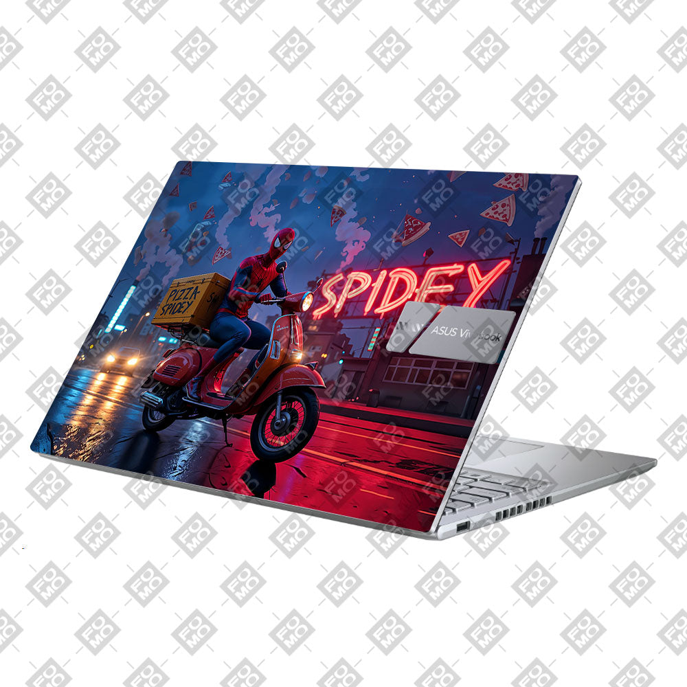 Pizza Spidey Asus Vivobook 16 X1605V Laptop Skin