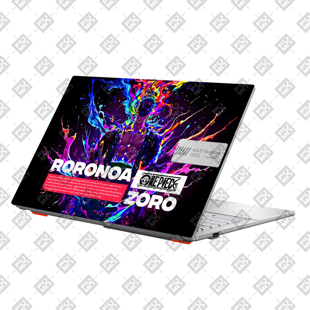 Zoro with Neon Flames Asus Vivobook Go 15 E1504G Laptop Skin